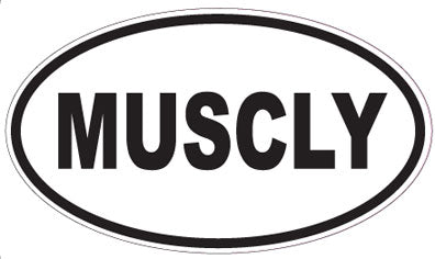 MUSCLY - Oval Sticker