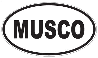 MUSCO - Oval Sticker