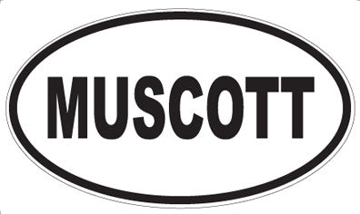 MUSCOTT - Oval Sticker
