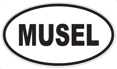 MUSEL - Oval Sticker