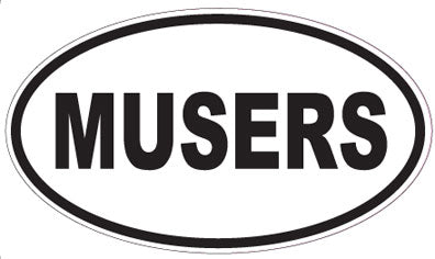 MUSERS - Oval Sticker