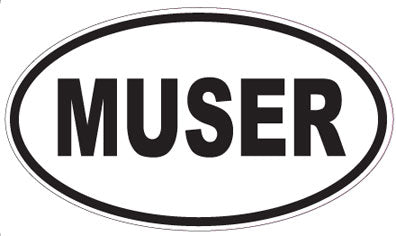 MUSER - Oval Magnet