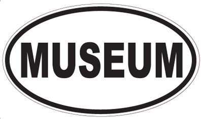 MUSEUM - Oval Sticker
