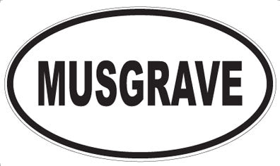 MUSGRAVE - Oval Sticker