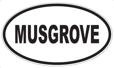MUSGROVE - Oval Sticker