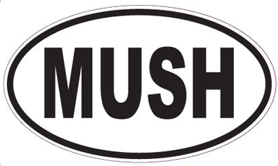 MUSH - Oval Sticker