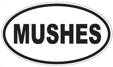 MUSHES - Oval Sticker
