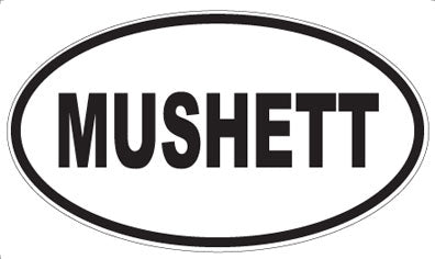 MUSHETT - Oval Sticker