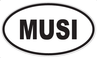 MUSI - Oval Sticker