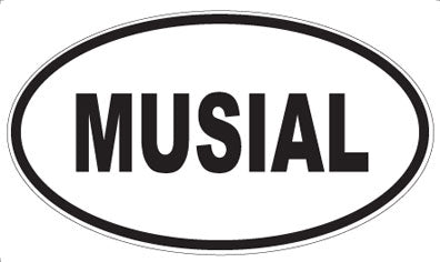 MUSIAL - Oval Sticker