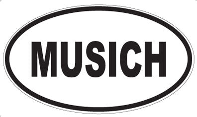 MUSICH - Oval Sticker
