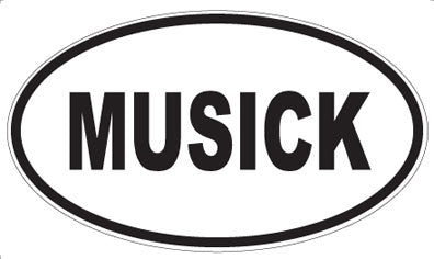 MUSICK - Oval Sticker