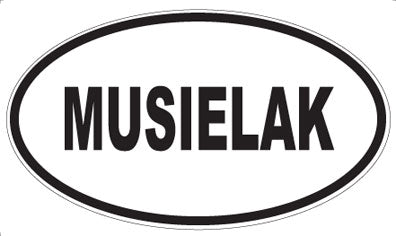 MUSIELAK - Oval Sticker