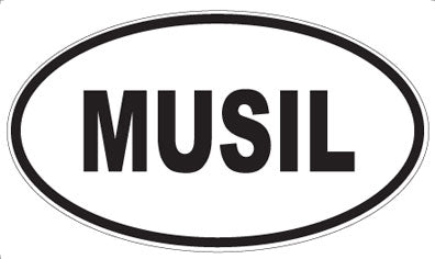 MUSIL - Oval Sticker