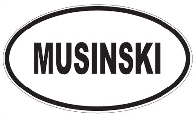 MUSINSKI - Oval Sticker