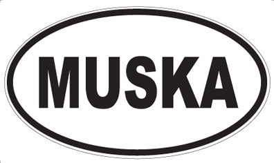 MUSKA - Oval Sticker