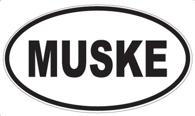 MUSKE - Oval Sticker