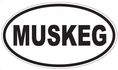 MUSKEG - Oval Sticker