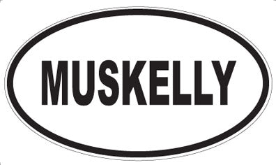 MUSKELLY - Oval Sticker