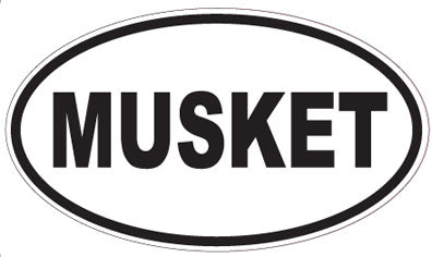 MUSKET - Oval Sticker