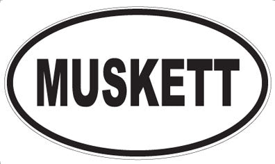 MUSKETT - Oval Sticker