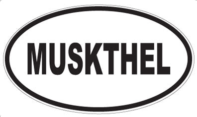 MUSKTHEL - Oval Sticker