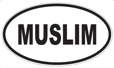 MUSLIM - Oval Sticker