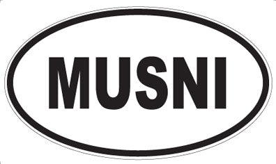 MUSNI - Oval Sticker