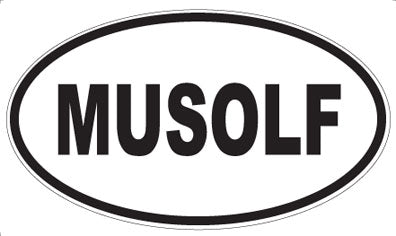 MUSOLF - Oval Sticker