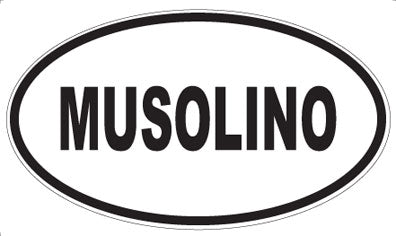 MUSOLINO - Oval Sticker
