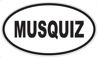 MUSQUIZ - Oval Sticker