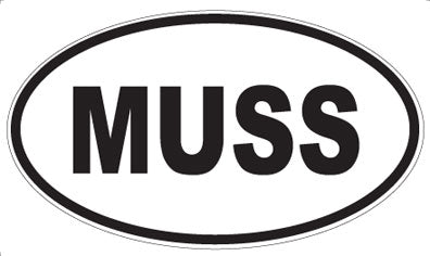 MUSS - Oval Sticker