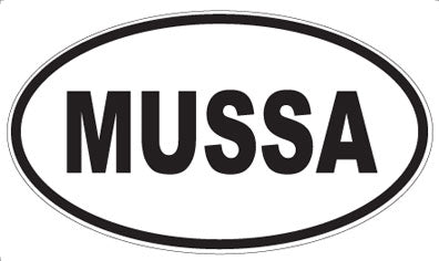 MUSSA - Oval Sticker