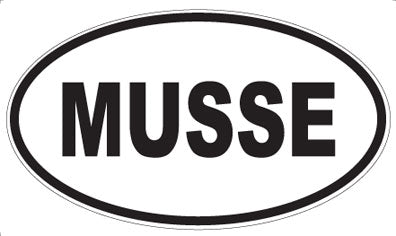 MUSSE - Oval Sticker