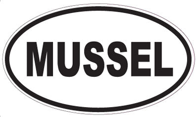 MUSSEL - Oval Sticker