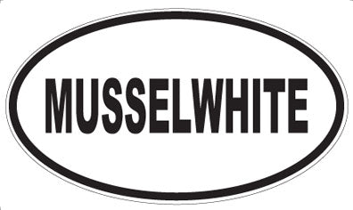 MUSSELWHITE - Oval Sticker