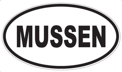 MUSSEN - Oval Sticker