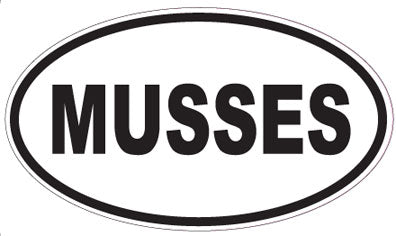 MUSSES - Oval Sticker