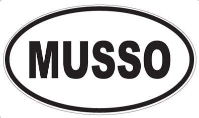 MUSSO - Oval Sticker