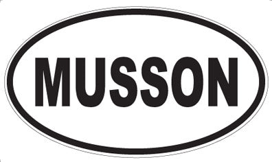 MUSSON - Oval Sticker
