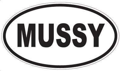 MUSSY - Oval Sticker
