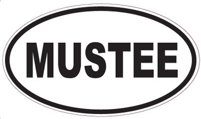 MUSTEE - Oval Sticker