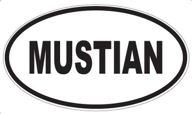 MUSTIAN - Oval Sticker