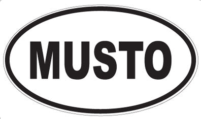 MUSTO - Oval Sticker