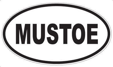 MUSTOE - Oval Sticker