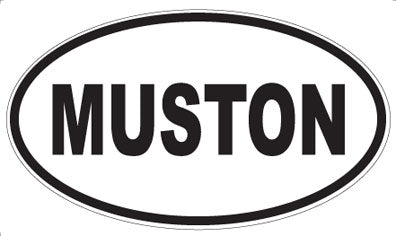 MUSTON - Oval Sticker
