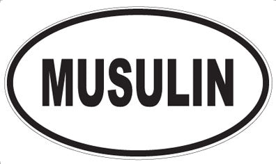 MUSULIN - Oval Sticker