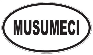 MUSUMECI - Oval Sticker
