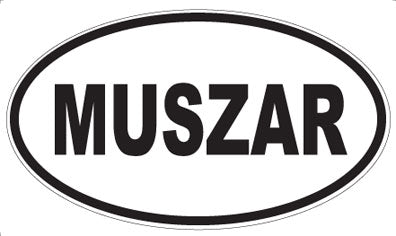 MUSZAR - Oval Magnet