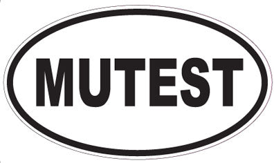 MUTEST - Oval Sticker